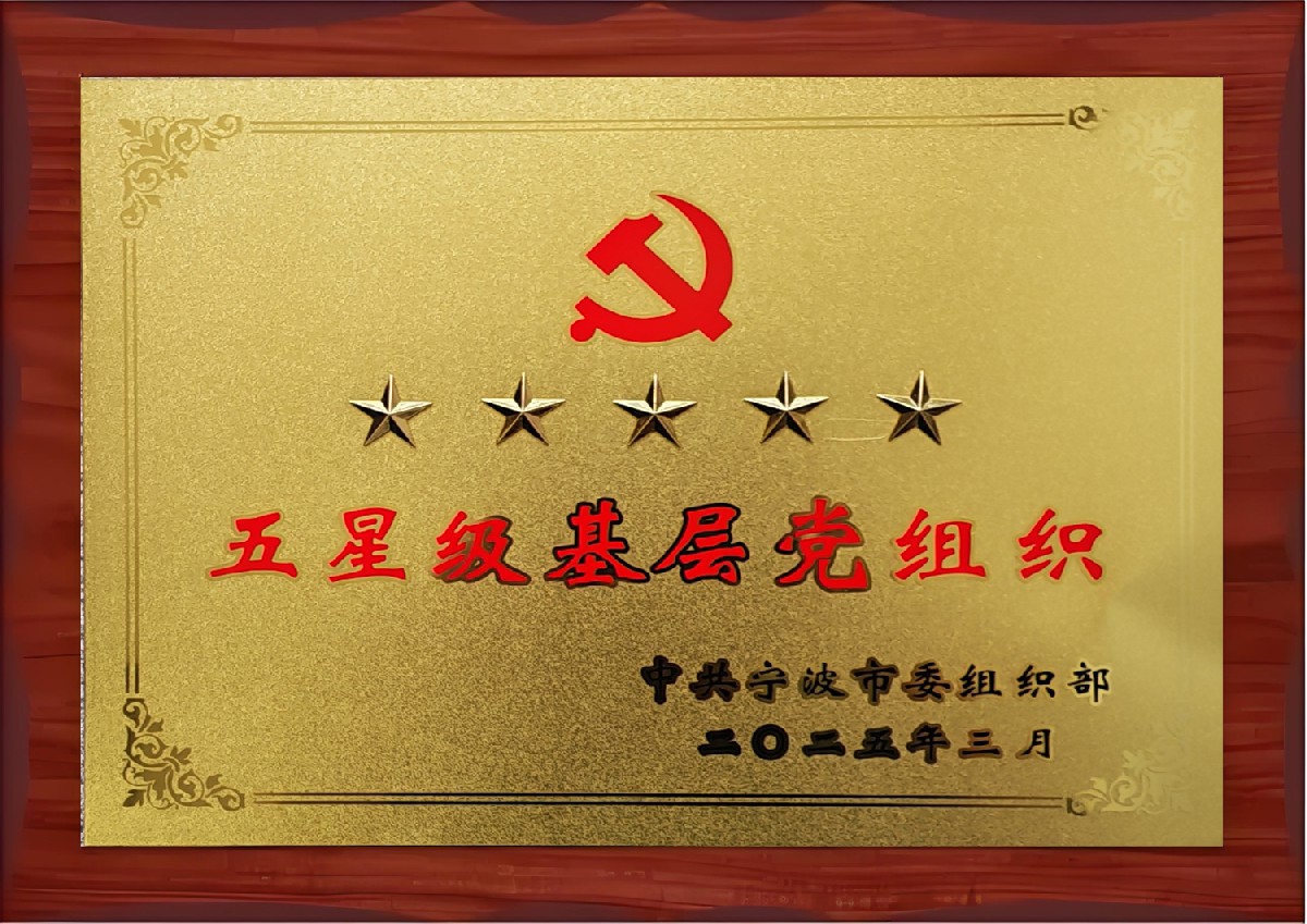 “五星級基層黨組織”稱號